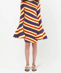 JW Anderson ‘Flare Sleeve Stripe Mini Dress’