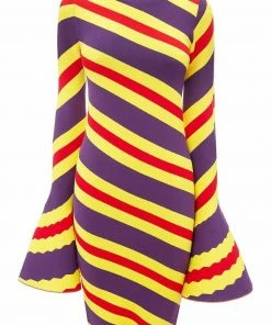 JW Anderson ‘Flare Sleeve Stripe Mini Dress’