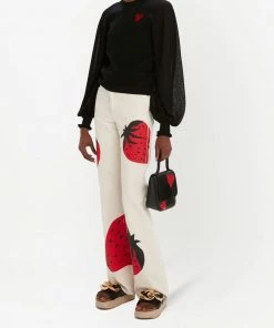 JW Anderson ‘Strawberry Sheer Sleeve Jumper’ Clothing