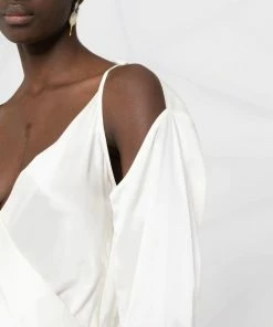 JW Anderson Off White ‘Cold Shoulder Blouse’ Clothing 10 JW Anderson Off White ‘Cold Shoulder Blouse’ Clothing