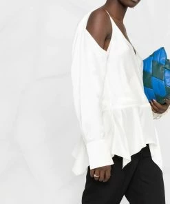 JW Anderson Off White ‘Cold Shoulder Blouse’ Clothing 12 JW Anderson Off White ‘Cold Shoulder Blouse’ Clothing