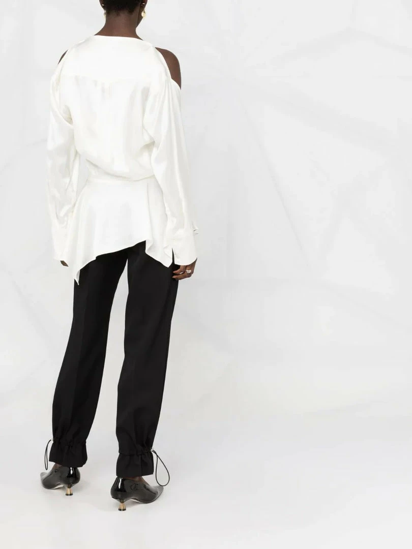 JW Anderson Off White ‘Cold Shoulder Blouse’ Clothing 8 JW Anderson Off White ‘Cold Shoulder Blouse’ Clothing