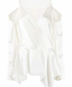 JW Anderson Off White ‘Cold Shoulder Blouse’ Clothing
