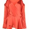 JW Anderson Red ‘Cold Shoulder Blouse’ Clothing