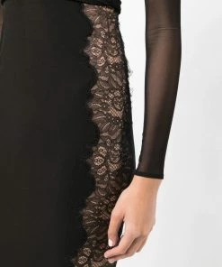 Self Portrait Clothing 'Jersey Cut Out Midi Dress'