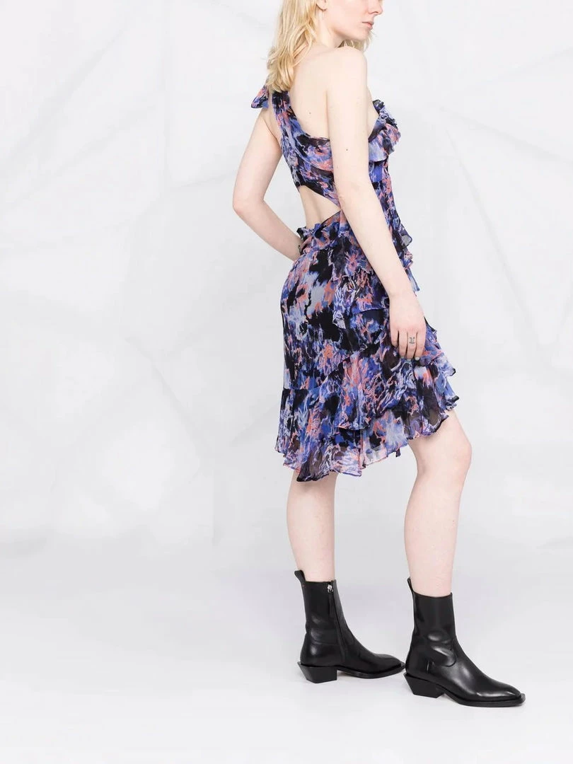 IRO 'Jofrey' Black Printed Dress Clothing 6 IRO 'Jofrey' Black Printed Dress Clothing