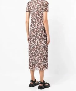 Baum Und Pferdgarten 'Jolea' Mesh Floral Watercolour Midi Dress