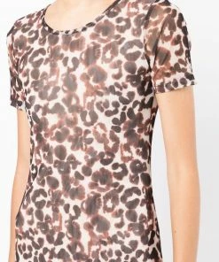 Baum Und Pferdgarten 'Jolea' Mesh Floral Watercolour Midi Dress