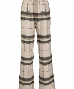 Anine Bing Clothing 'Karina' Checked Trousers