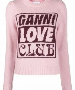 Ganni'Knitted Love Club Sweater'