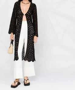 ROTATE Black 'Kwamie' Robe