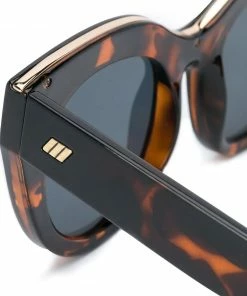 Le Specs 'Air Heart' Brown Tort Sunglasses