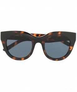 Le Specs'Air Heart' Brown Tort Sunglasses