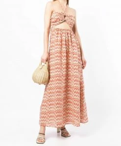 Faithfull The Brand Clothing 'La Costa' Vintage Print Maxi Dress
