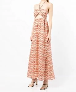 Faithfull The Brand Clothing 'La Costa' Vintage Print Maxi Dress