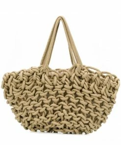 Alienina Camel 'Large Braided Bag'