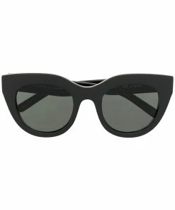 Le Specs 'Air Heart' Black And Gold Sunglasses Accessories