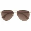 Le Specs Accessories 'The Prince' Gold Metal Frame Sunglasses