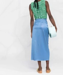 NANUSHKA 'Lea' Side Tie Midi Skirt Clothing