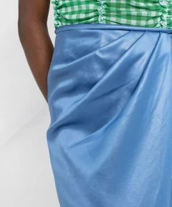 NANUSHKA 'Lea' Side Tie Midi Skirt Clothing