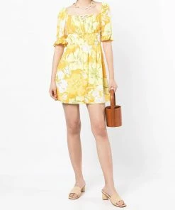 Faithfull The Brand 'Lecco' Floral Mini Dress Loretta Floral Dresses
