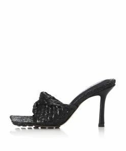 Alias Mae Black 'Lennon' Woven Mules Shoes