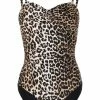 Ganni 'Leopard Swimsuit'