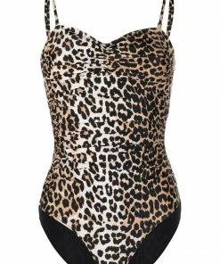 Ganni 'Leopard Swimsuit'