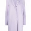 Harris Wharf London 'Lilac Single Breasted Midi Coat'