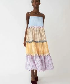 Stella Nova 'Lillibeth' Multi Check Midi Dress