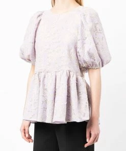 Stine Goya Clothing 'Liw' Embroidered Peplum Blouse