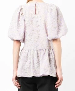 Stine Goya Clothing 'Liw' Embroidered Peplum Blouse
