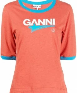Ganni New In 'Logo Star T-shirt'