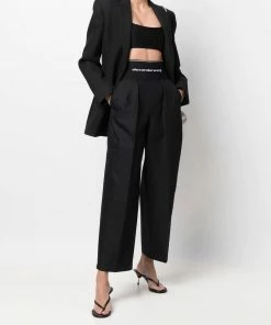 Alexander Wang New In 'Logo Waist Carrot Shaped Trousers'