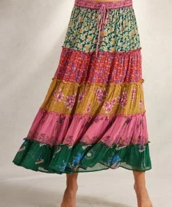 M.A.B.E Clothing ‘Lucca’ Printed Maxi Skirt