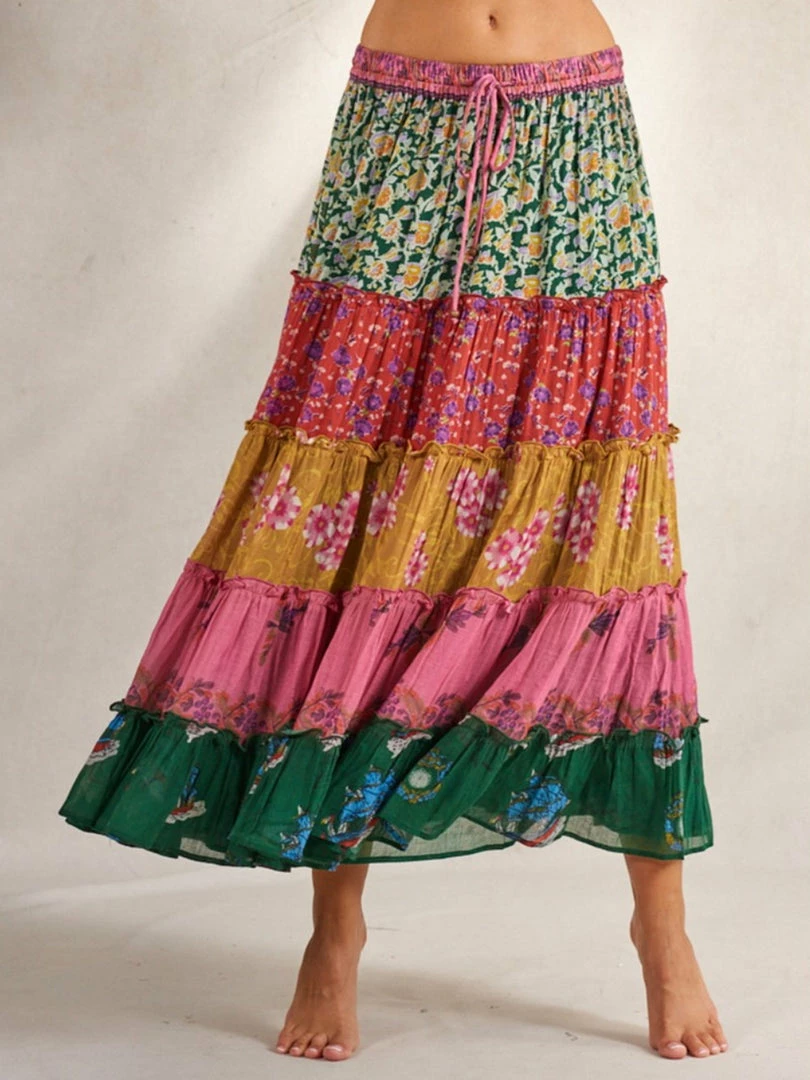 M.A.B.E Clothing ‘Lucca’ Printed Maxi Skirt 3 M.A.B.E Clothing ‘Lucca’ Printed Maxi Skirt