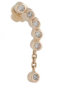 Maria Black Accessories 'Diamond Quadron Labret’ Earring