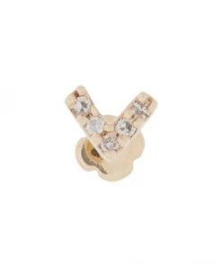 Maria Black Accessories 'Diamond Velvet Labret Stud Earring'