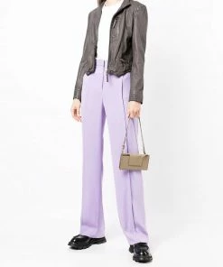 MDK Brown 'Rucy' Zipped Leather Jacket Clothing