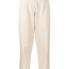 MDK Cream 'Iris' Leather Trousers