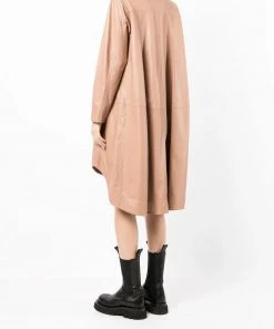 MDK Nude Oversized 'Nanna' Leather Shirt Dress Clothing 10 MDK Nude Oversized 'Nanna' Leather Shirt Dress Clothing