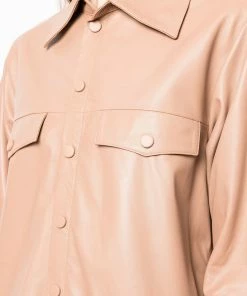 MDK Nude Oversized 'Nanna' Leather Shirt Dress Clothing 11 MDK Nude Oversized 'Nanna' Leather Shirt Dress Clothing