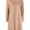 MDK Nude Oversized 'Nanna' Leather Shirt Dress Clothing 1 MDK Nude Oversized 'Nanna' Leather Shirt Dress Clothing