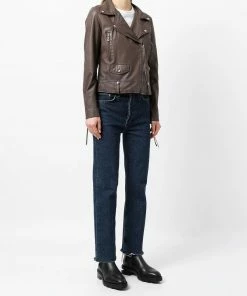 MDK Brown 'Seattle Thin Leather Jacket' Clothing 9 MDK Brown 'Seattle Thin Leather Jacket' Clothing