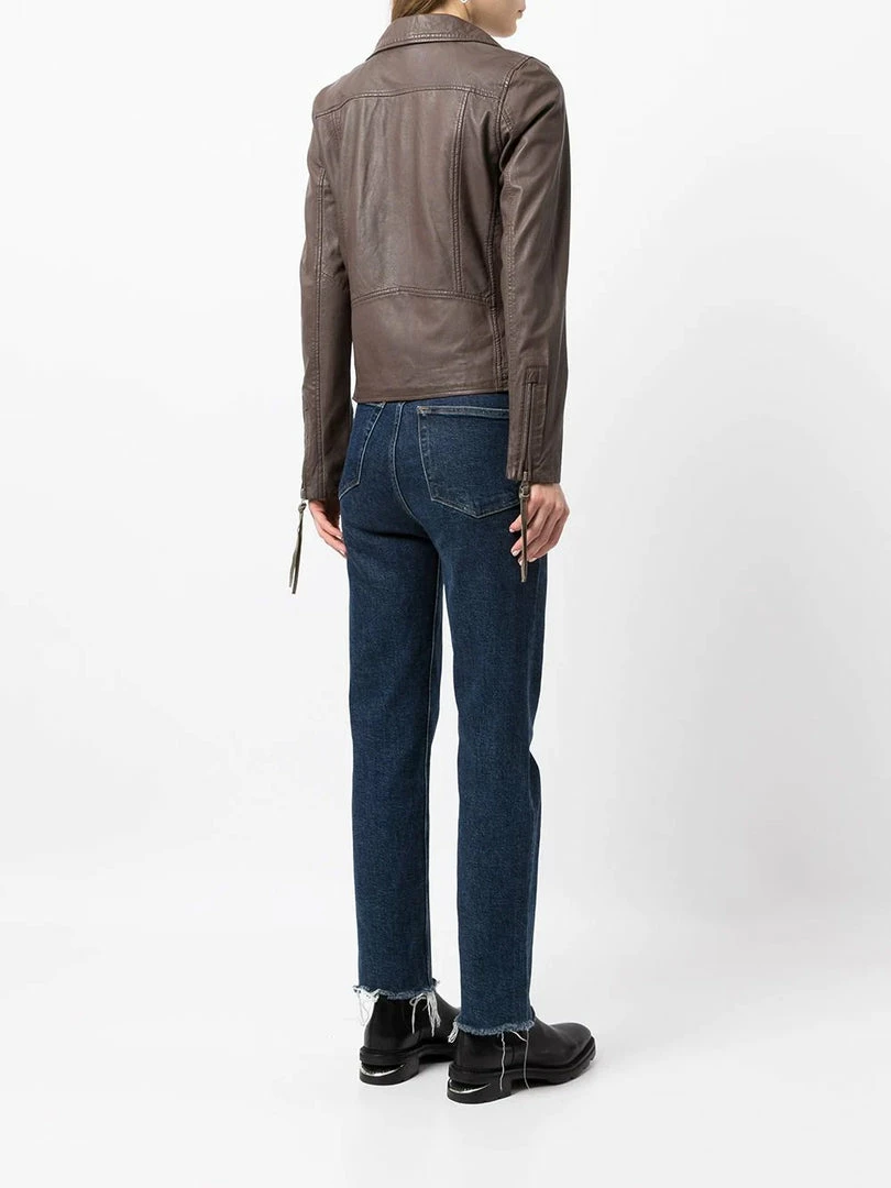 MDK Brown 'Seattle Thin Leather Jacket' Clothing 6 MDK Brown 'Seattle Thin Leather Jacket' Clothing