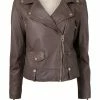 MDK Brown 'Seattle Thin Leather Jacket' Clothing