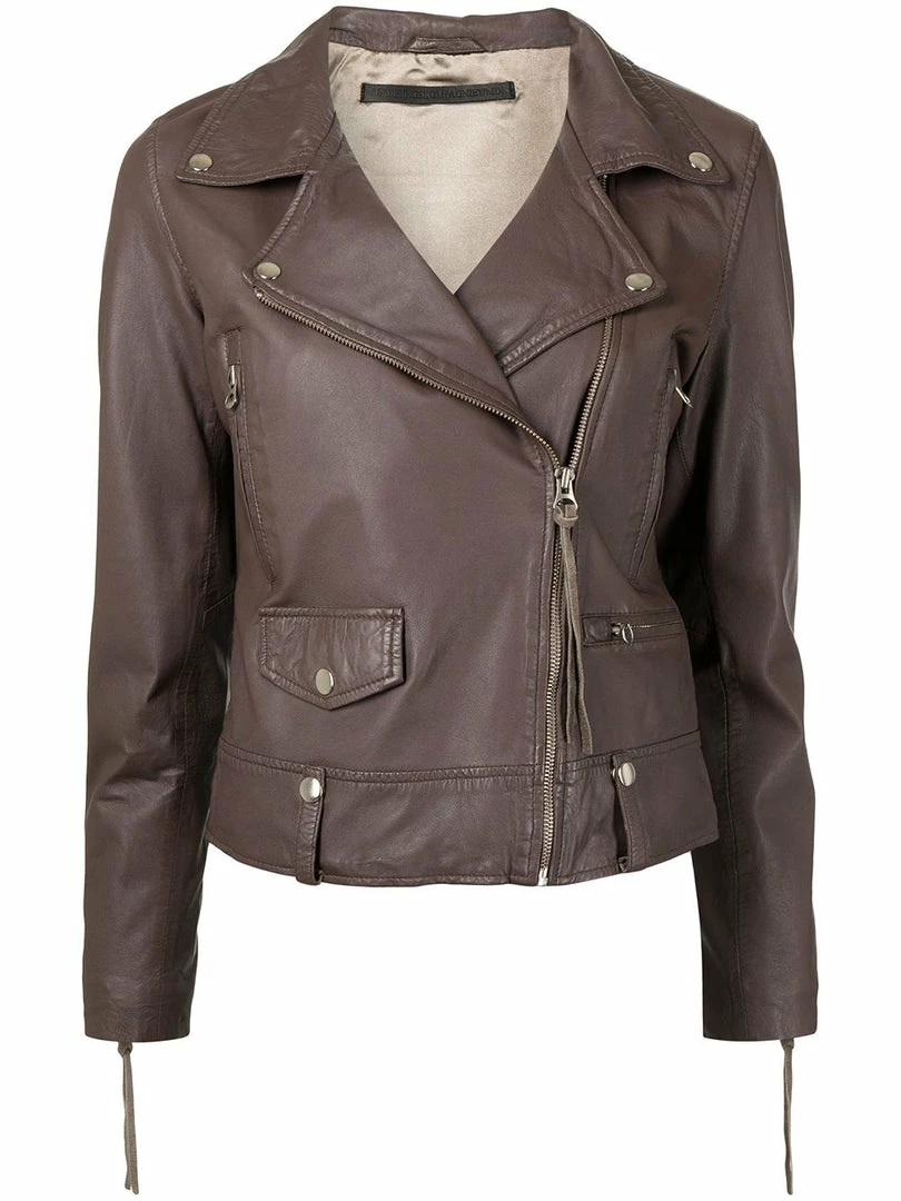 MDK Brown 'Seattle Thin Leather Jacket' Clothing 3 MDK Brown 'Seattle Thin Leather Jacket' Clothing
