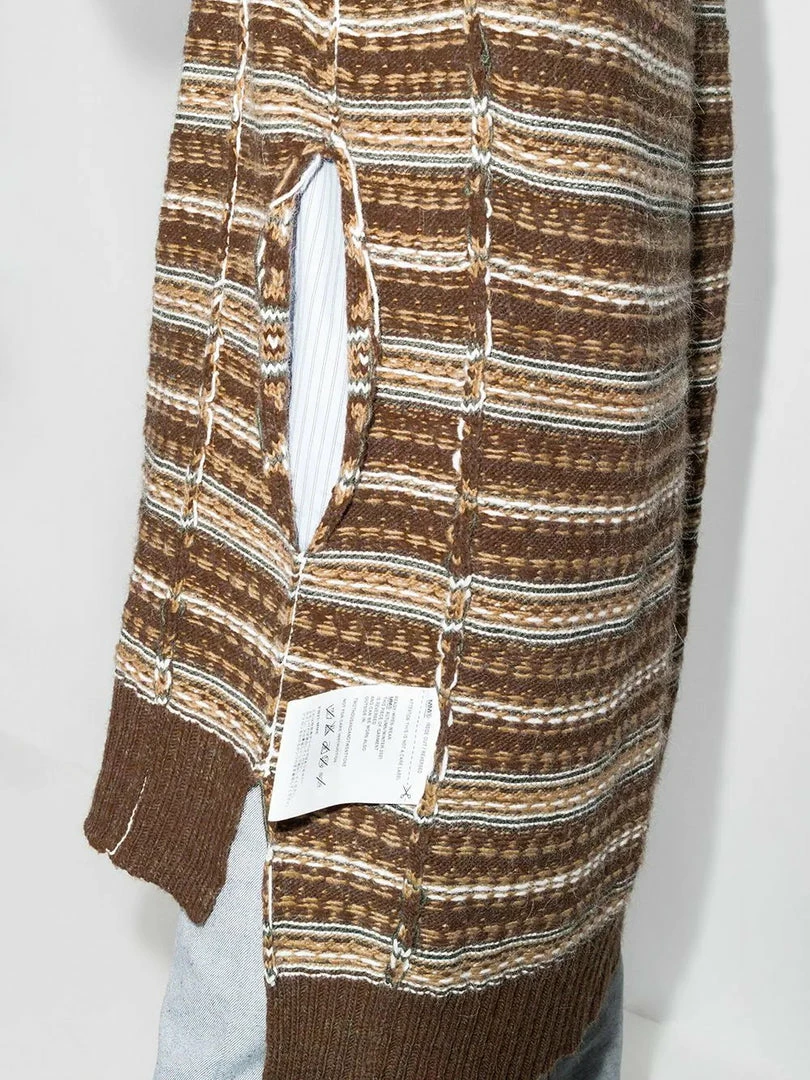 MM6 By Maison Margiela ‘Oversized Reversible Stripe Knit Long Sweater’ 6 MM6 By Maison Margiela ‘Oversized Reversible Stripe Knit Long Sweater’