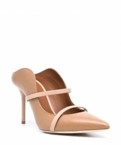 Malone Souliers Shoes Beige ‘Maureen 85’ Stiletto Mules