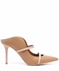 Malone Souliers Shoes Beige ‘Maureen 85’ Stiletto Mules